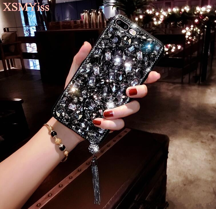 For Huawei P8 P9 P10 P20 Lite Plus Mate 7 8 9 10 Pro Luxury Glitter Back Cover Crystal Bling Diamond rhinestone Phone case