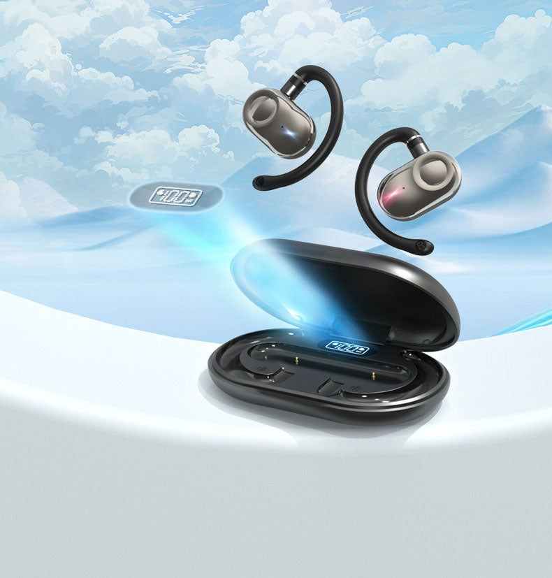 JM18 Bluetooth earphones wireless stereo OWS dual axis rotating hanging ear earphones