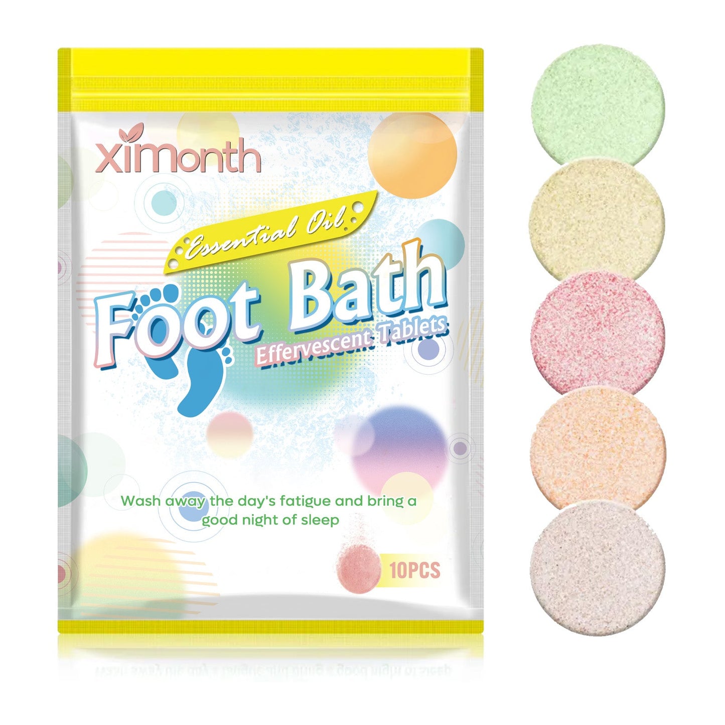 Foot Bath To Soak Foot Pieces, Foot Cleansing Treatments Relieve Fatigue Pamper Sleep Body Care Foot Bath Tablets