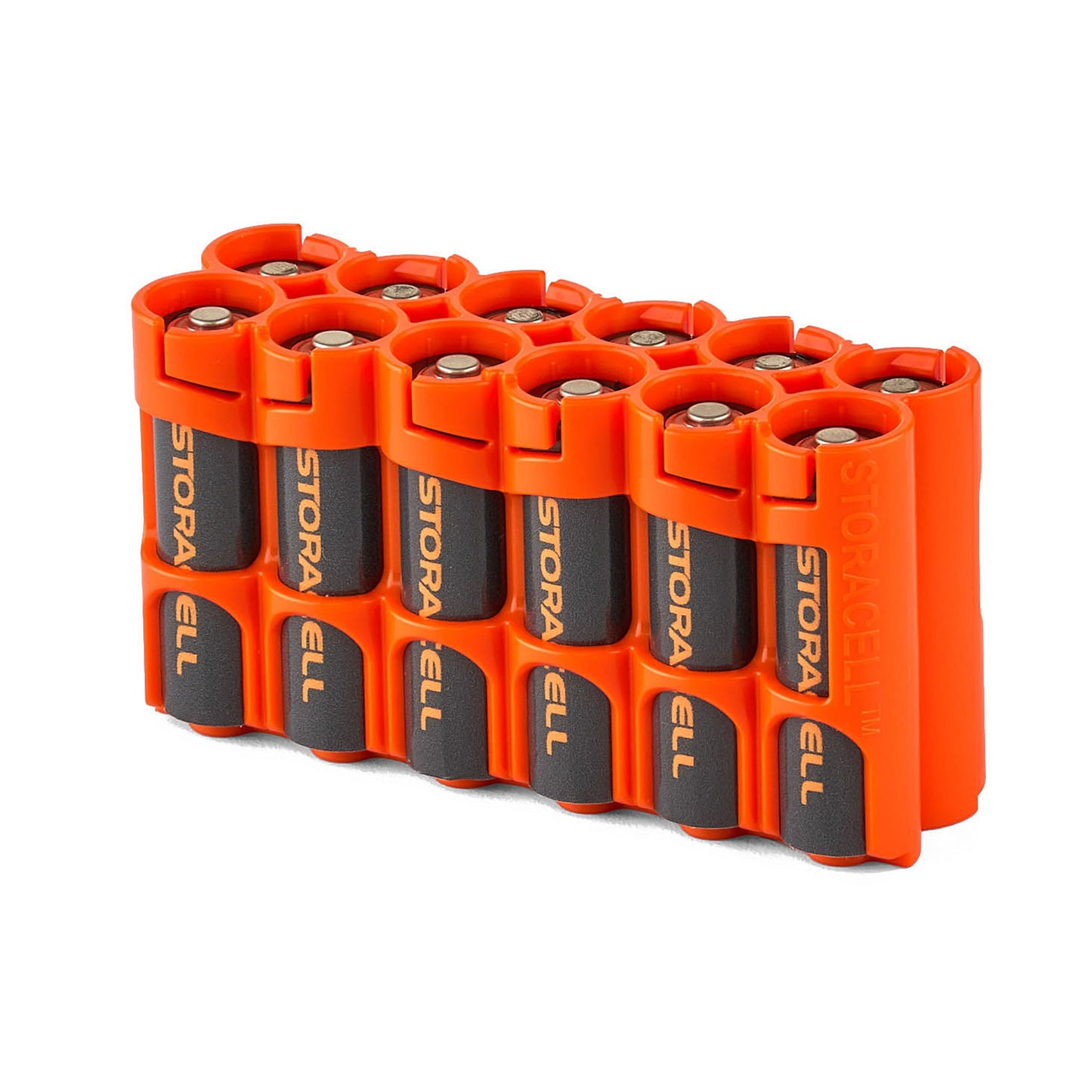 12 AA Pack Battery Caddy (Orange)