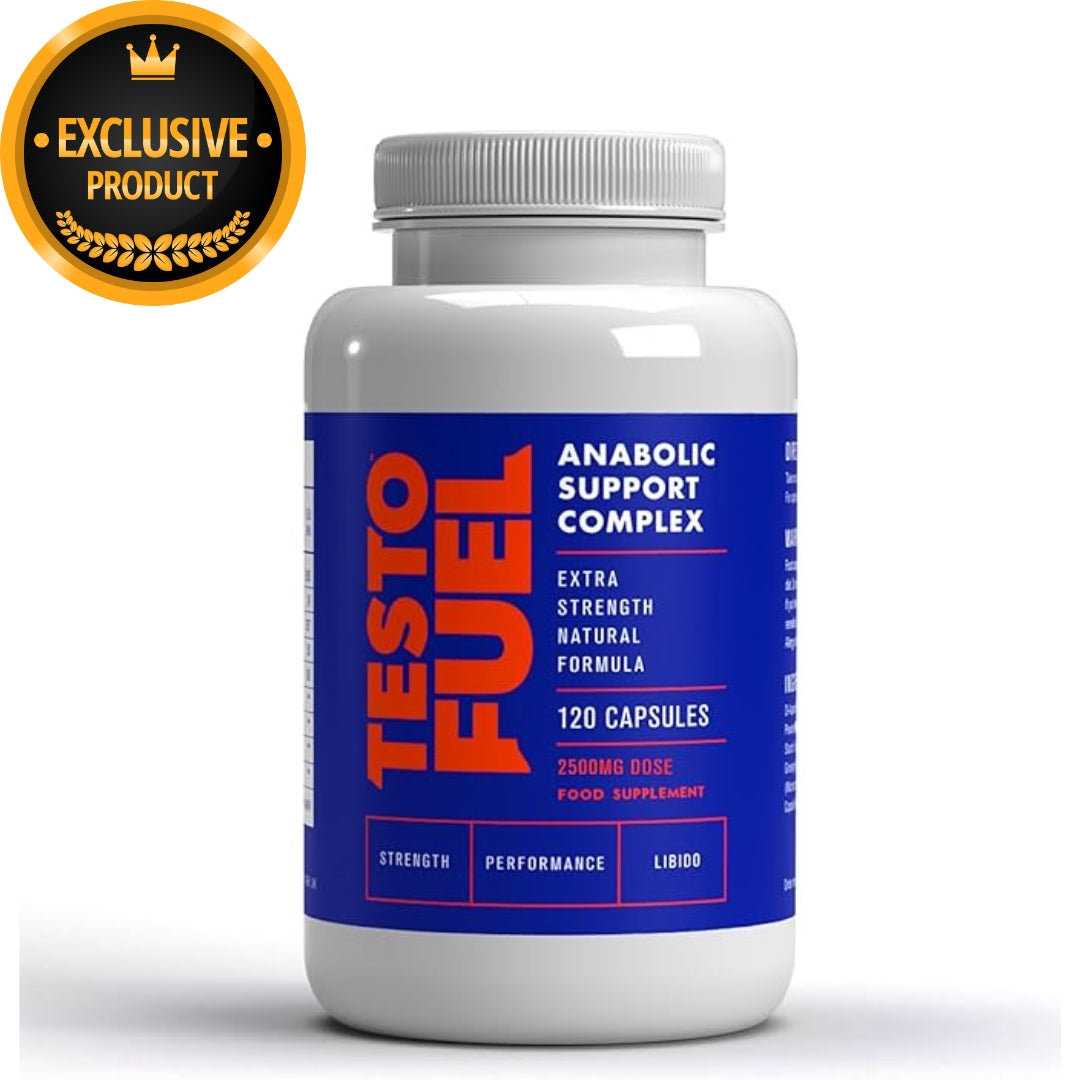 TestoFuel 120‑Capsule Testosterone Booster – D‑Aspartic Acid, Zinc, Magnesium & Vitamin D for Energy, Strength & Stamina Support