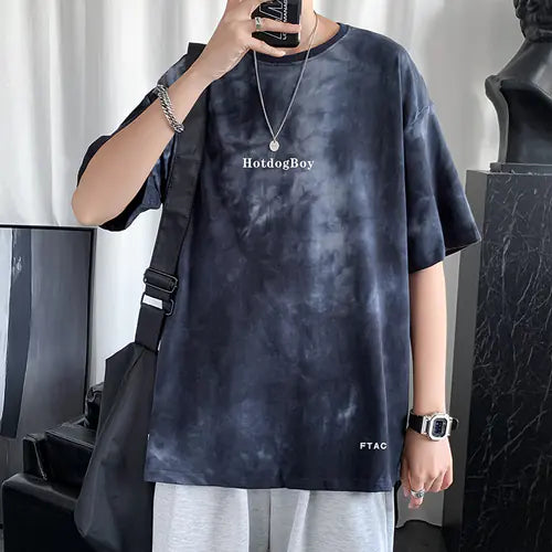 Chic Tie Dye T-Shirts for Men and Couples - Oversize Casual