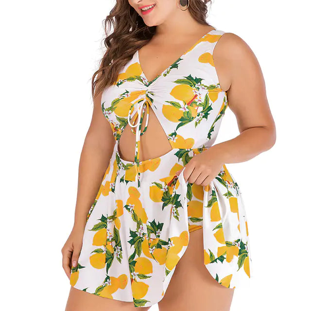 Plus Size Sexy Women's One Piece Bikini Swimwear