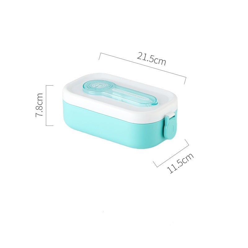 Japanese style portable microwave lunch box with cutlery sealed lunch box bento box