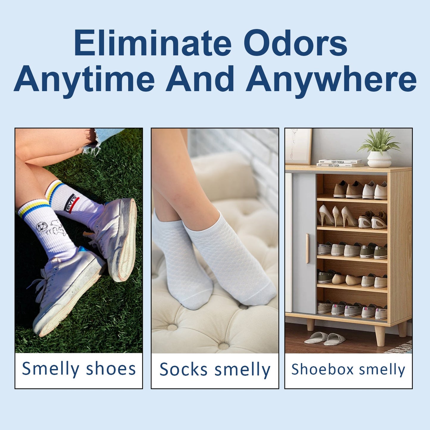 Foot Deodorant Reliever Sweat, Odor, Itchy, Dry Foot Deodorant Treatment Spray