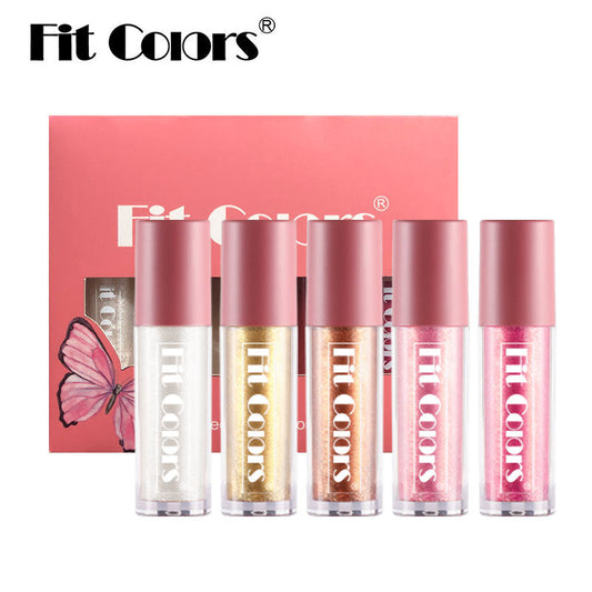 Fit Colors Pearlescent Lip Gloss Matte Non-Stick Cup Mermaid Sparkling Lip Gloss