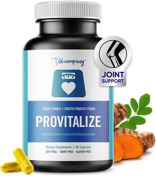 Provitalize Menopause Probiotic Supplement | Turmeric, Moringa & Bioperine