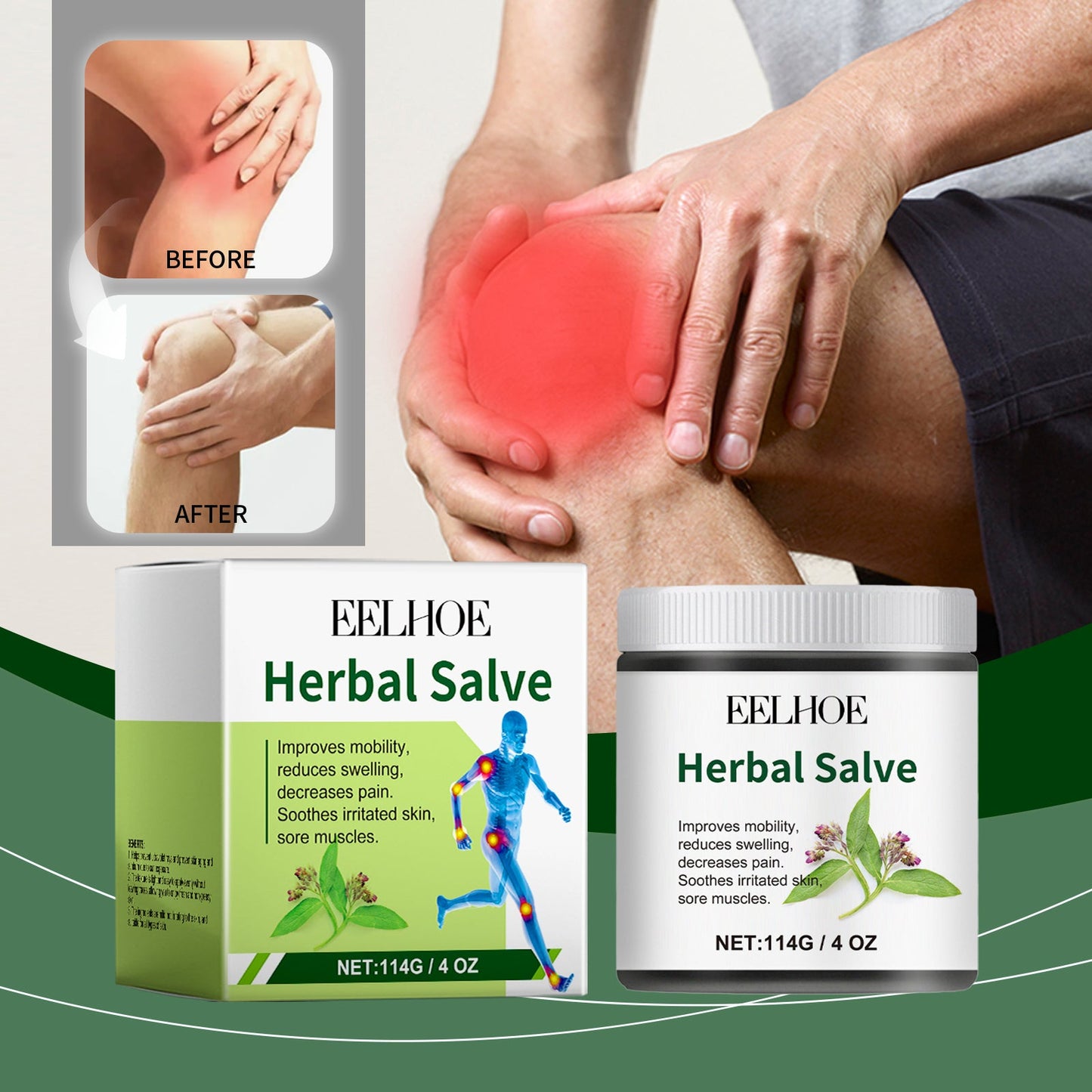 Joint Care Cream, Relieve Pain And Discomfort Of Sore Knees And Wrist Muscles Joint Massage Cream