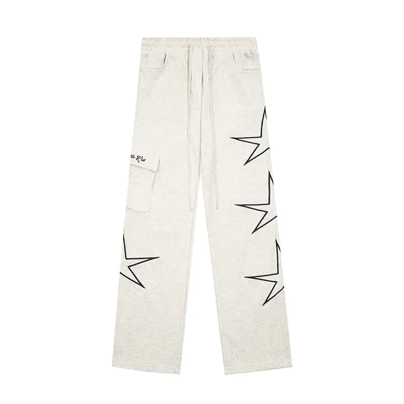 Five-Star Wide Leg Pants for Men