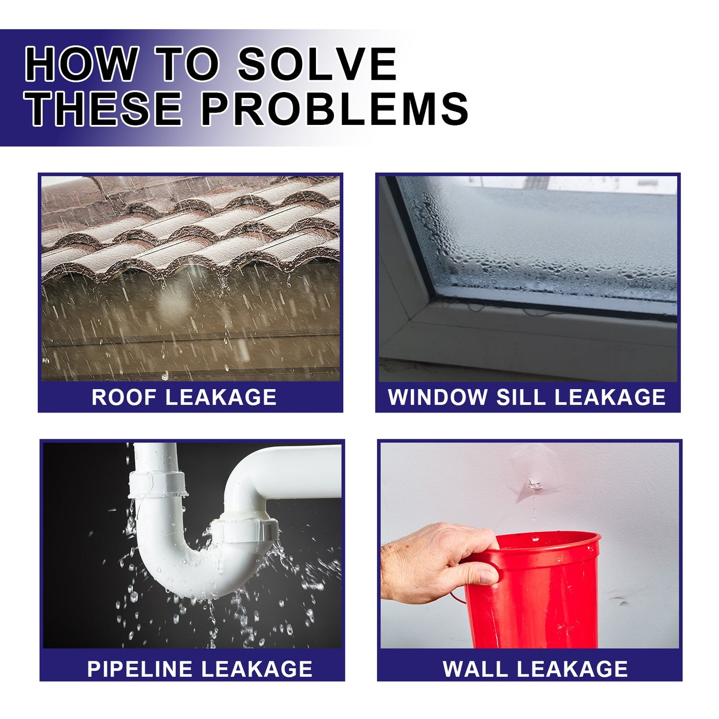 Invisible Waterproof Agent, Toilet Kitchen Waterproof Paint Exterior Wall Balcony Roof Tile Leak Repair Glue