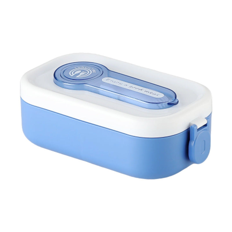 Japanese style portable microwave lunch box with cutlery sealed lunch box bento box