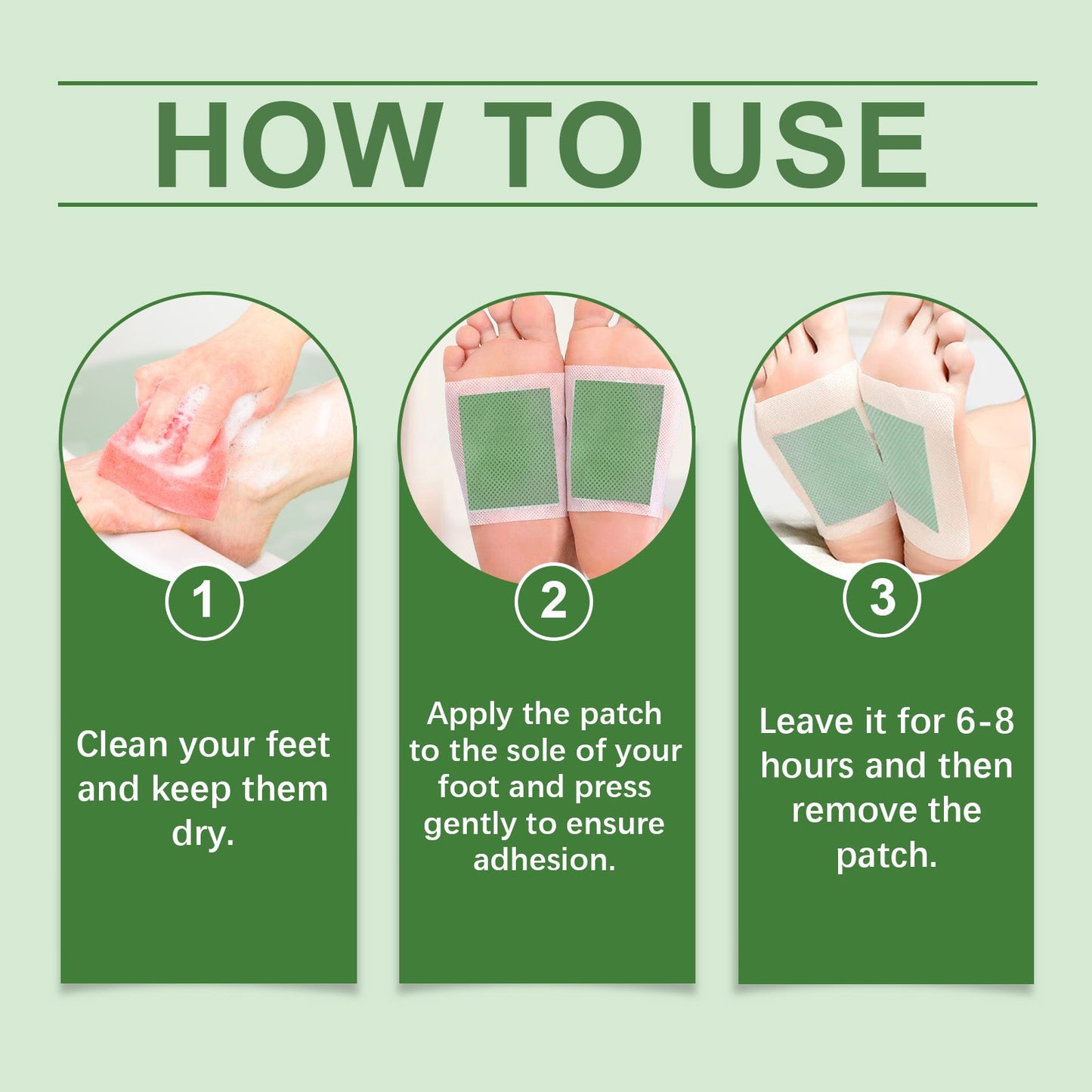 Foot Care Patch, A Gentle Daily Cleansing And Moisturizing Massage Patch For Feet