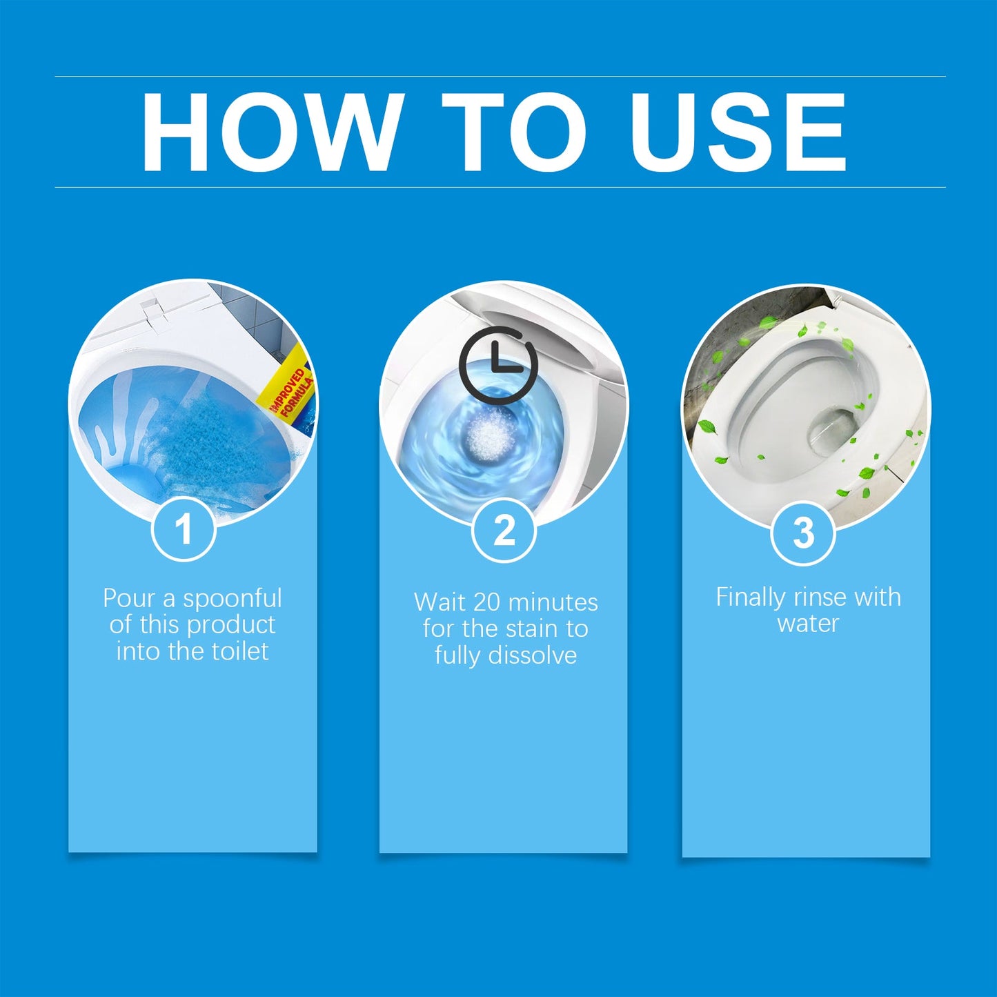 Foam Toilet Cleaner, Toilet Toilet Cleaner Decontamination Clean Household Deodorant Toilet Cleaner