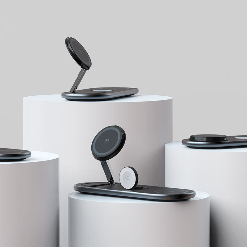 Foldable wireless convenient 3-in-1 magnetic wireless fast charging suitable for Apple 3-in-1 wireless charging