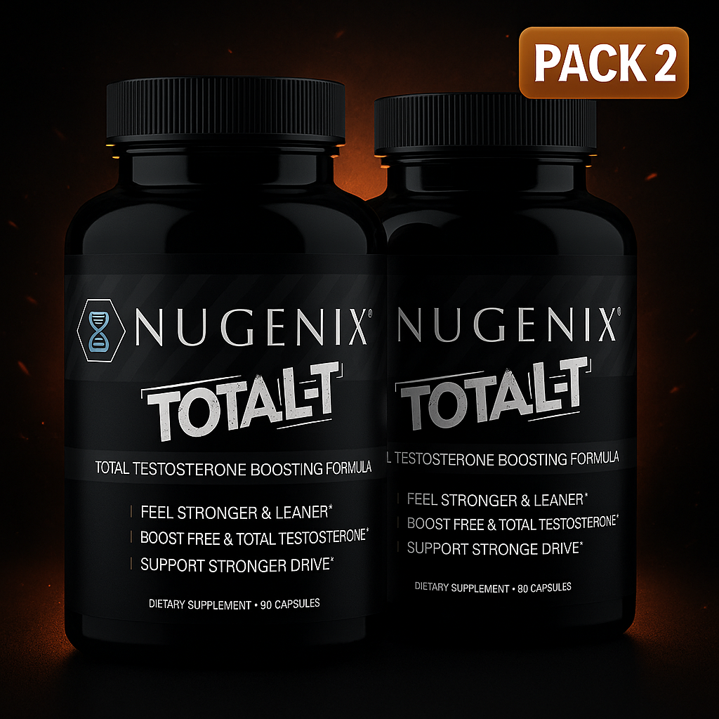 Nugenix Total-T - Free & Total Testosterone Booster - 90 Count (Two Pack)