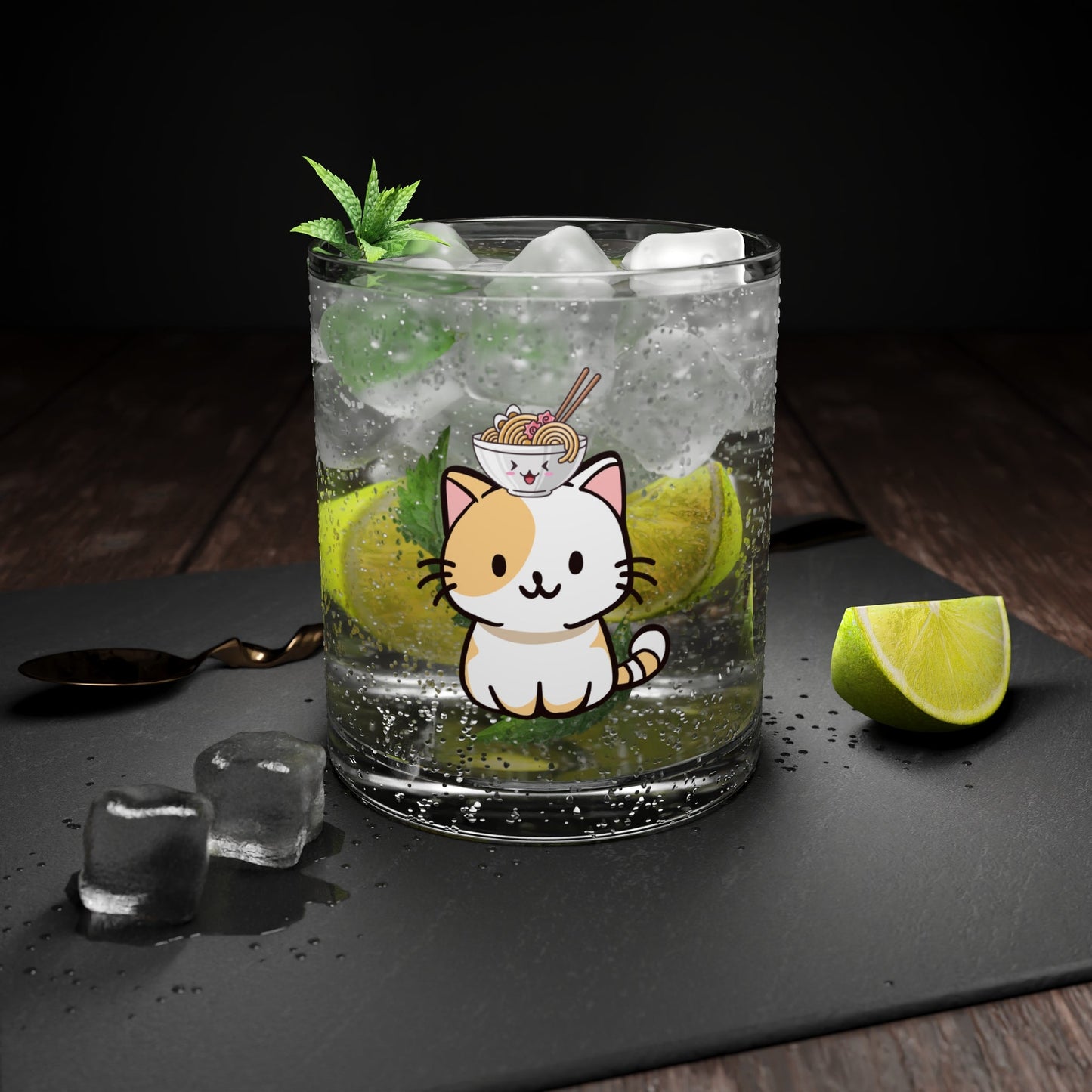 Kawaii Cat Foodie Mug Set (2 Pcs)