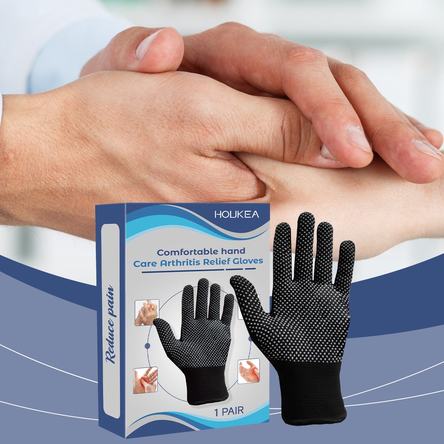 Joint Rubber Gloves Daily Comfort Wrist Gloves Protect Finger Joints Care Gloves