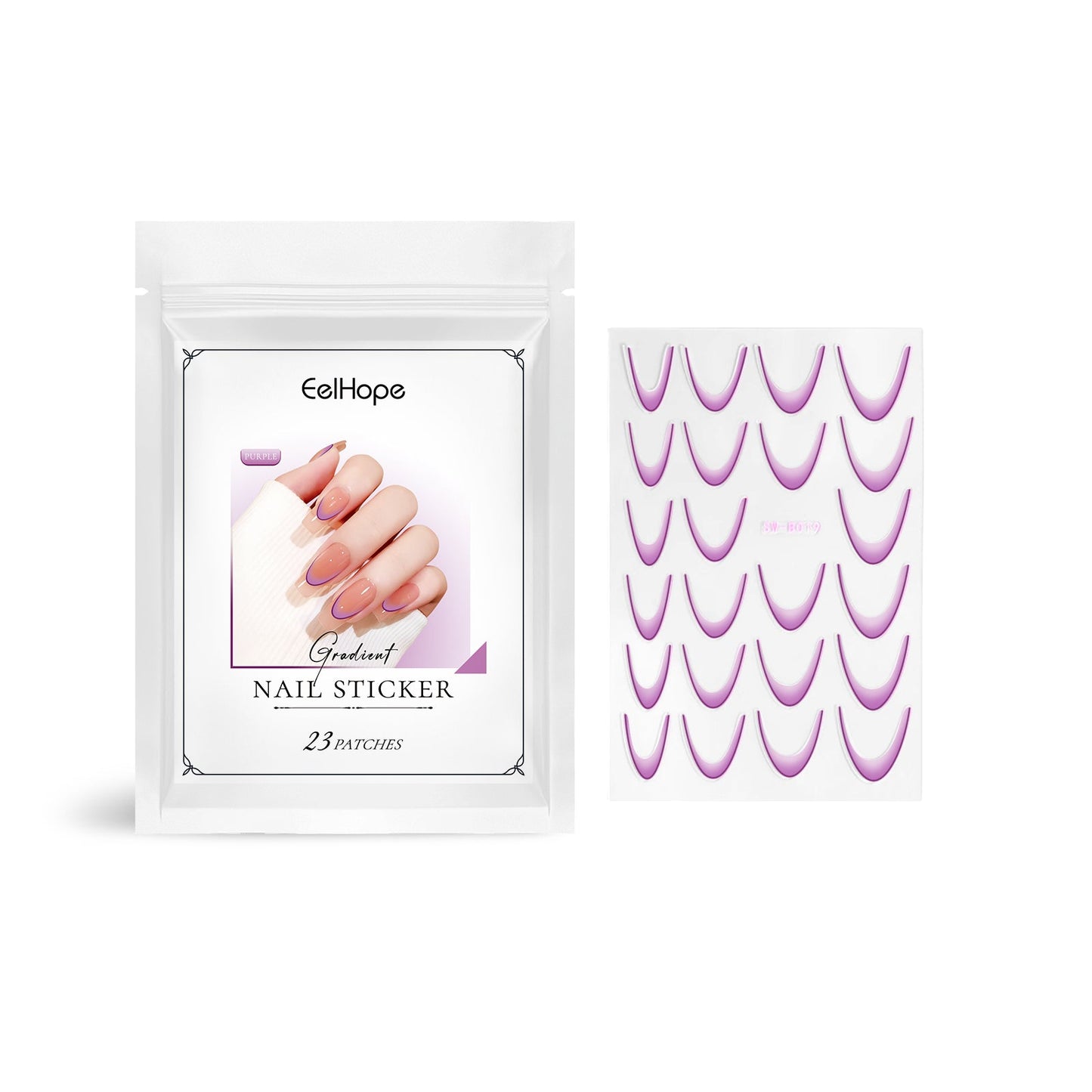 French Gradient Nail Sticker Gradient Nail Sticker Easy Nail Decor Personalized Nail Sticker