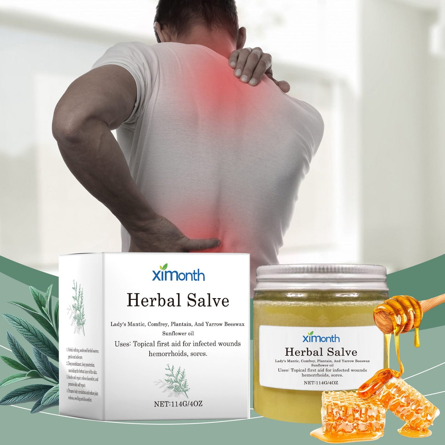 Joint Herbal Cream For Shoulder, Neck, Elbow And Knee Discomfort Body Treatment Massage Cream