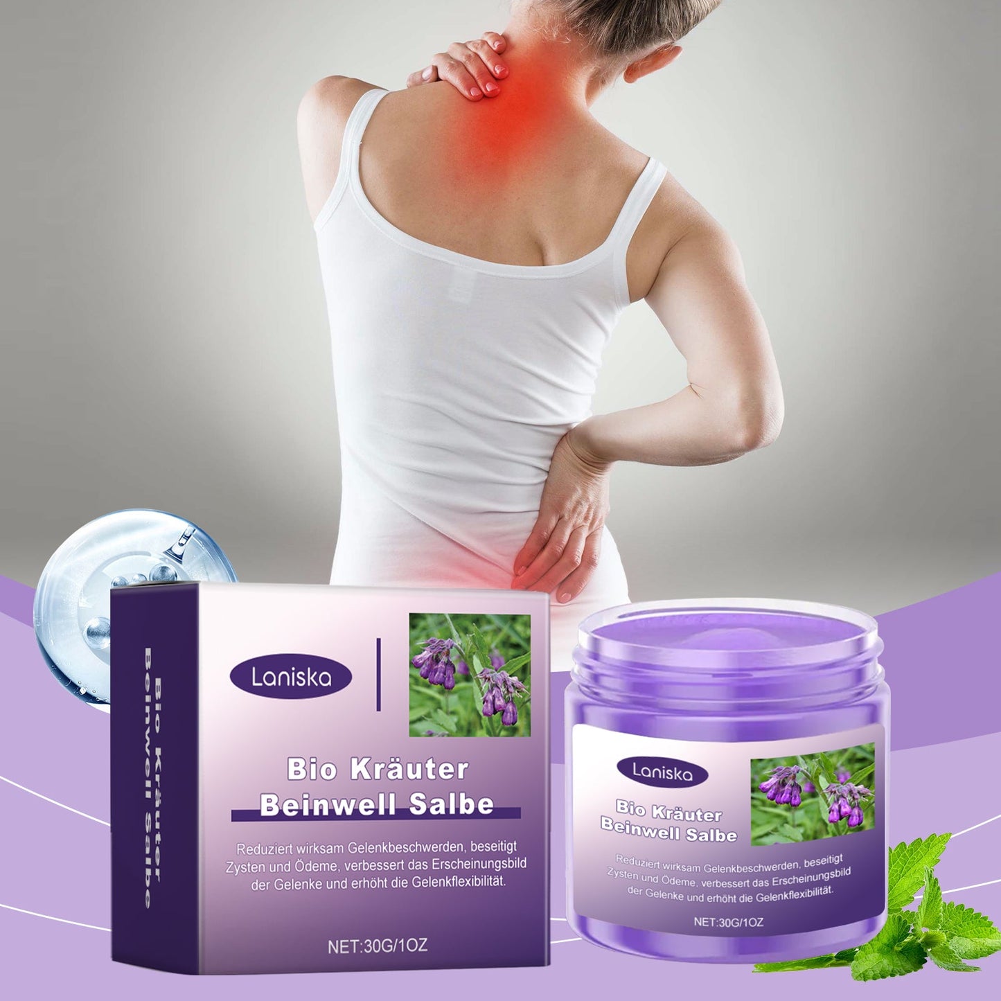 Joint Care Cream For Topical Application A Gentle Cream For Healing Knee Joints And Relieving Discomfort