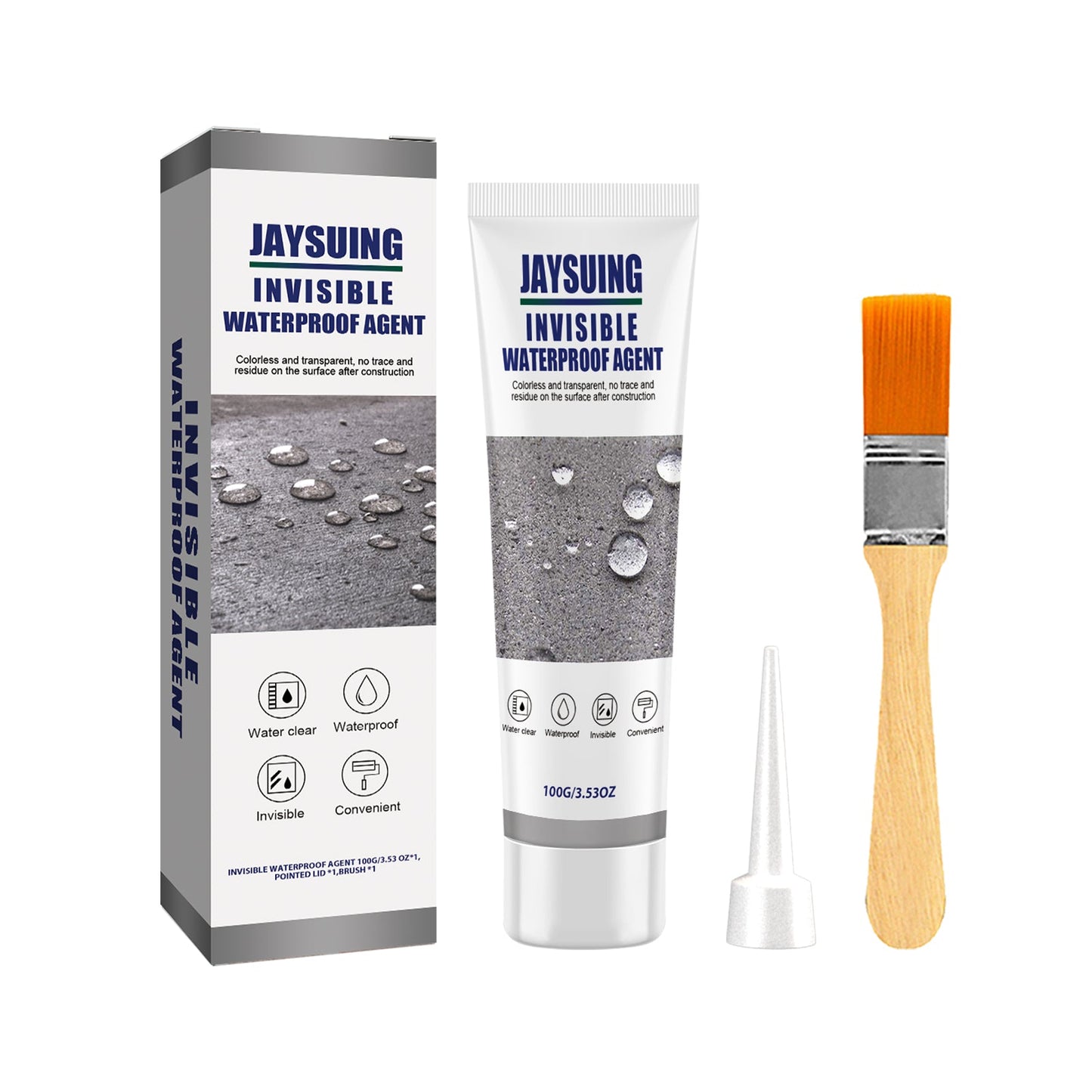 Invisible Waterproof Agent, Toilet Kitchen Waterproof Paint Exterior Wall Balcony Roof Tile Leak Repair Glue