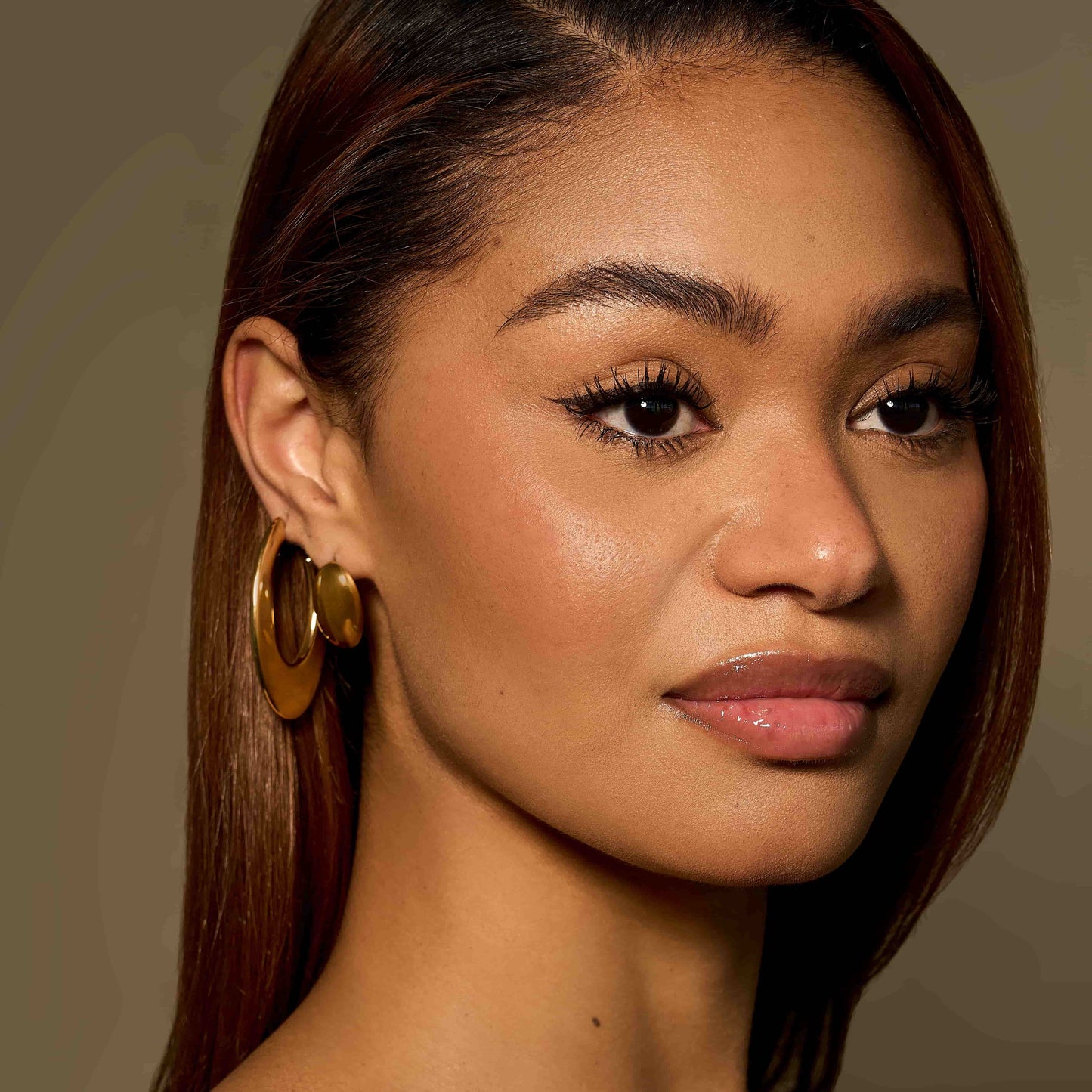 Wide Polish Hoop Earrings