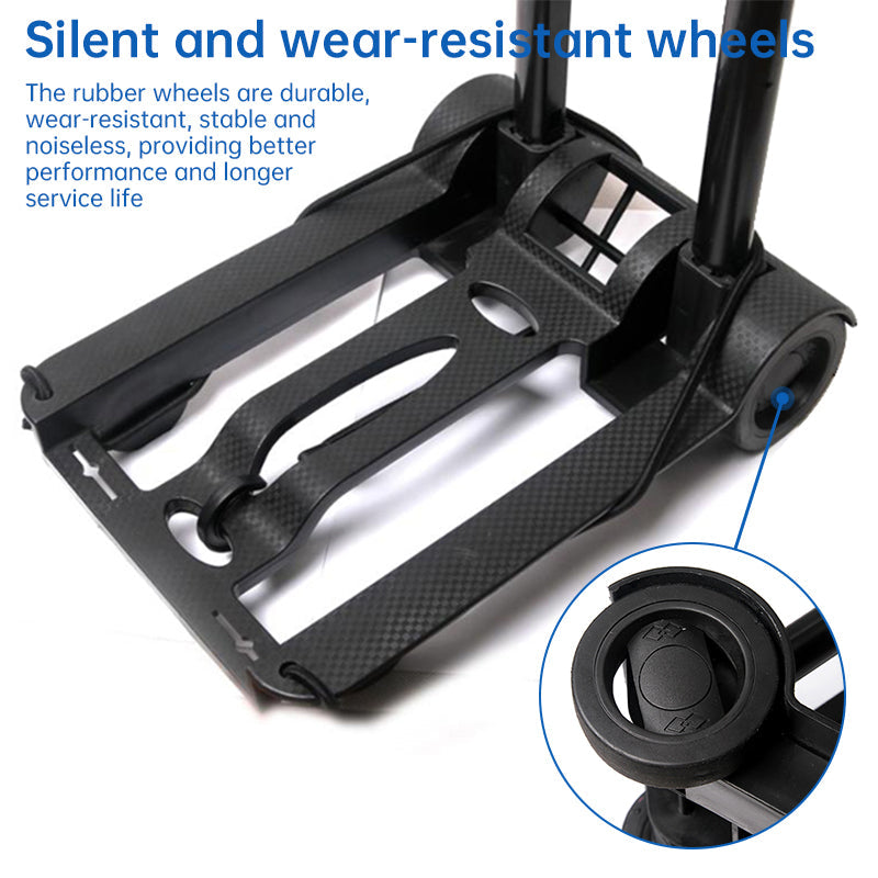 Foldable portable carts: wheel, luggage, hand truck, trolley, travel - shopping, household.