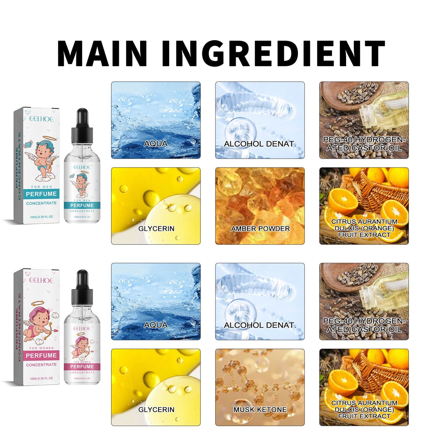 For Men Perfume, Long-Lasting Light Fragrance Fresh Natural Niche Fragrance Wrist Behind Ear Perfume