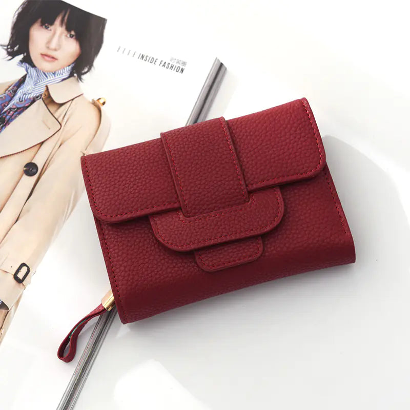 Fashionable Ladies Wallet with Lychee Pattern Design