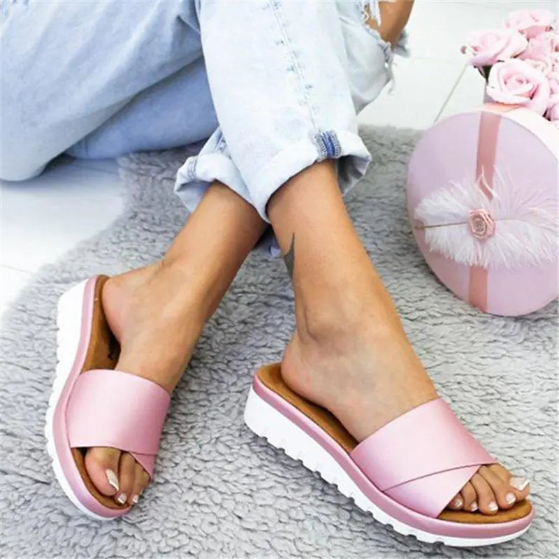 Comfortable Wedge Heel Mid-Heel Women's Sandals