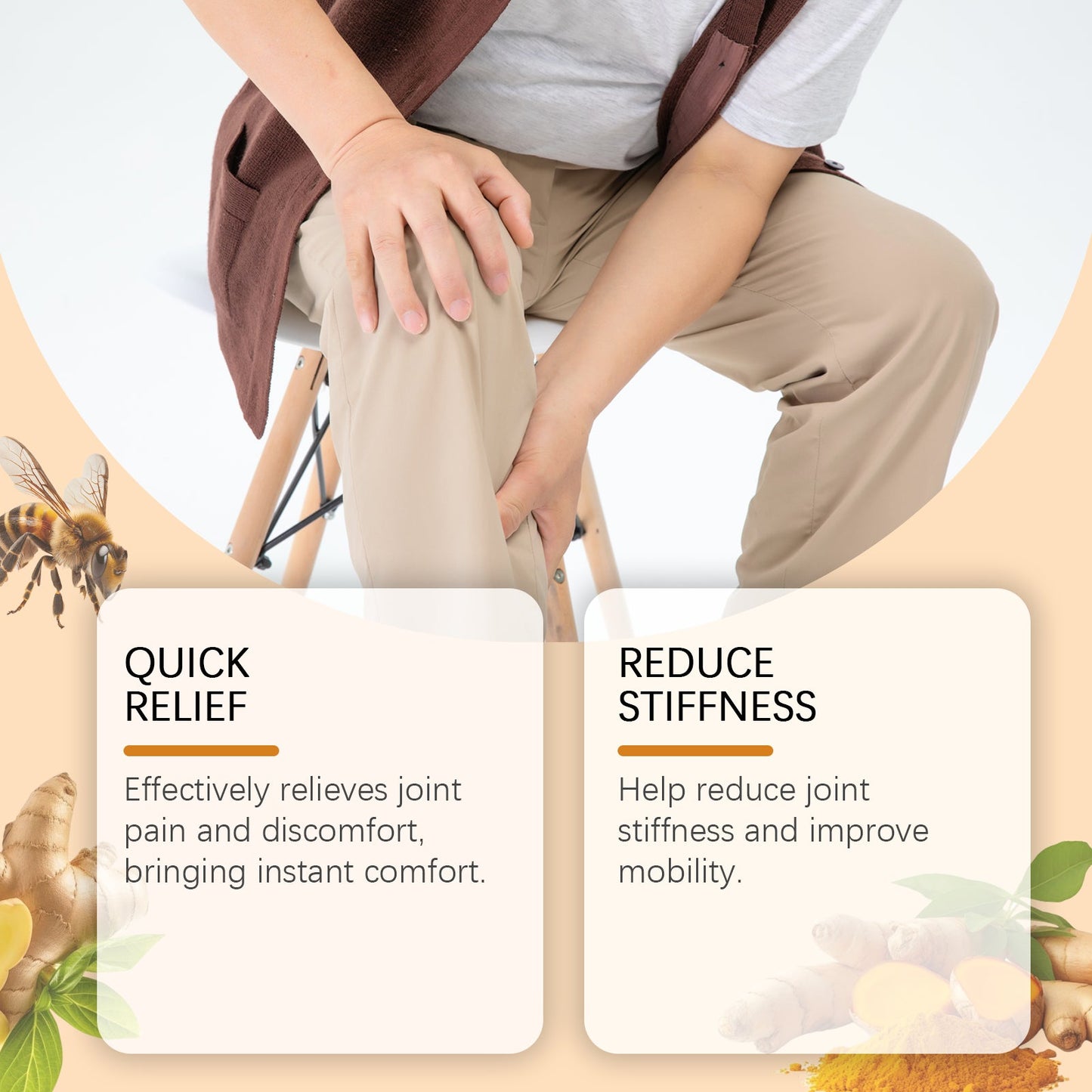 Joint Relief Cream Soothes Daily Joints And Muscles To Boost Vitality Gently Apply Body Care Cream