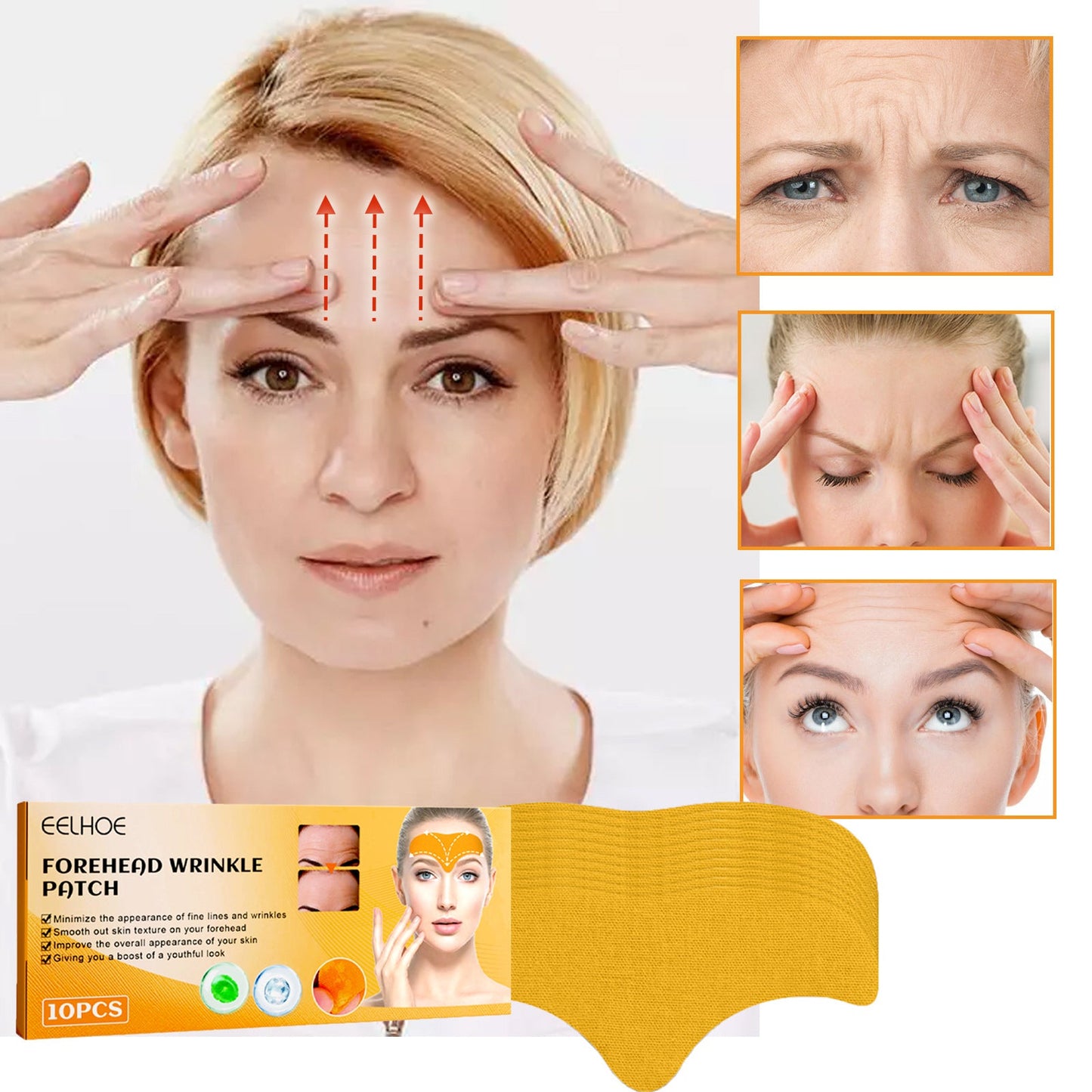 Forehead Wrinkle Patch, Lifts Lightens And Smooths Forehead Wrinkles Facial Skin Forehead Patch
