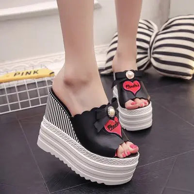 High Heel Platform Wedge Sandals