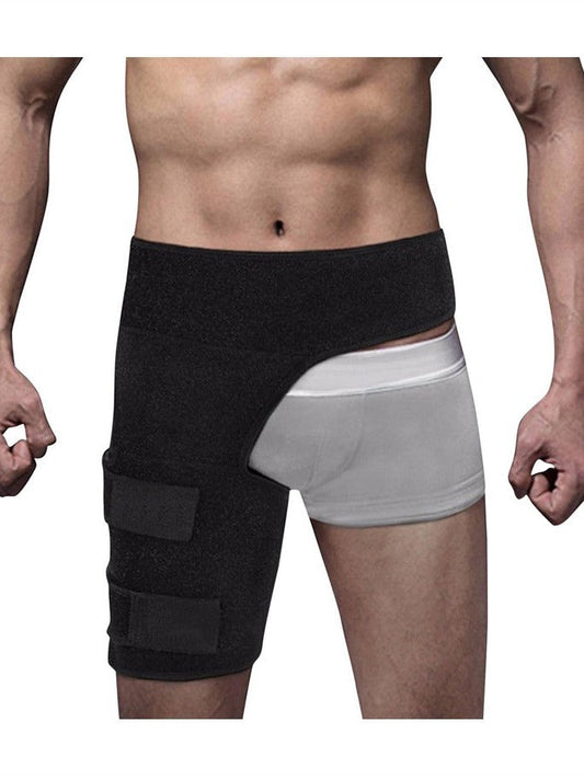 Fitness leg protectors to prevent muscle strain, hip straps to prevent groin strain, exercise thigh and knee protectors