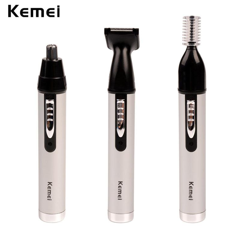 Kemei Fast shaving Men Electric Nose Ear Hair Trimmer Painless Women trimming sideburns eyebrows Beard hair clipper cut Shaver46