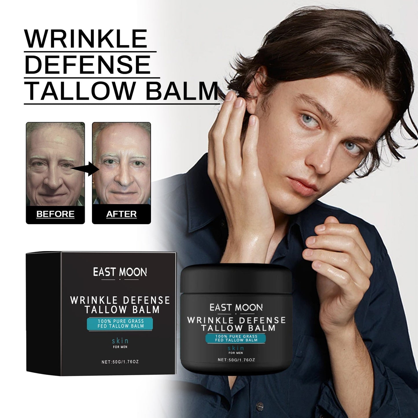 For Men Anti-Wrinkle Cream Lighten Fine Lines, Anti-Wrinkle Hydrating, Firming And Firming Skin Revitalizing Cream