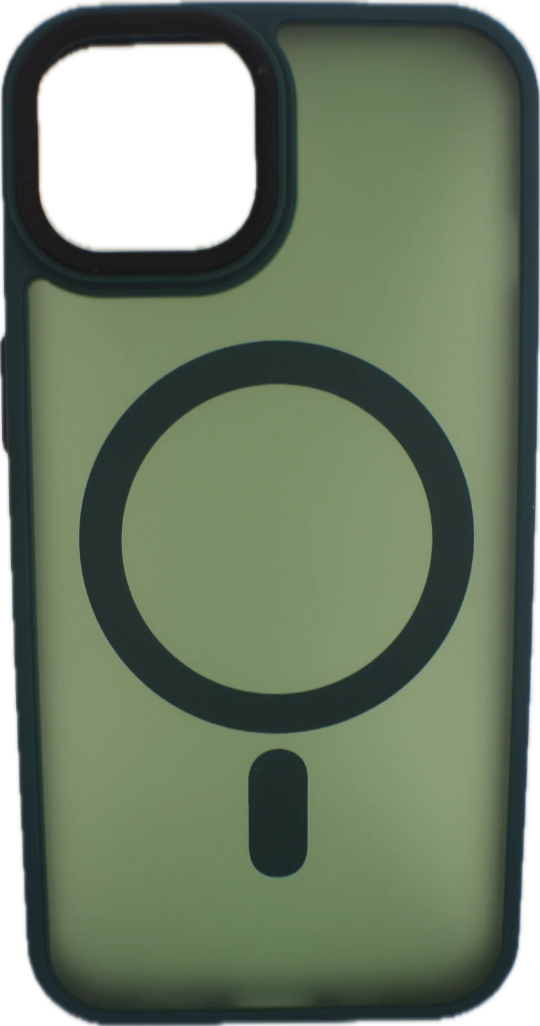 For Magnetic Luxury Matte For iPhone 15 14 13 12 11 Pro Max Plus Bumper Cover Dark Green