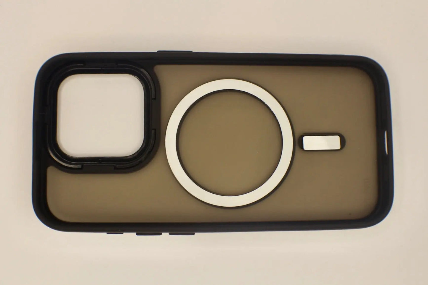 For Magnetic Luxury Matte Case Shockproof Translucent Armor Case For iPhone 15 14 Pro Max Plus Black