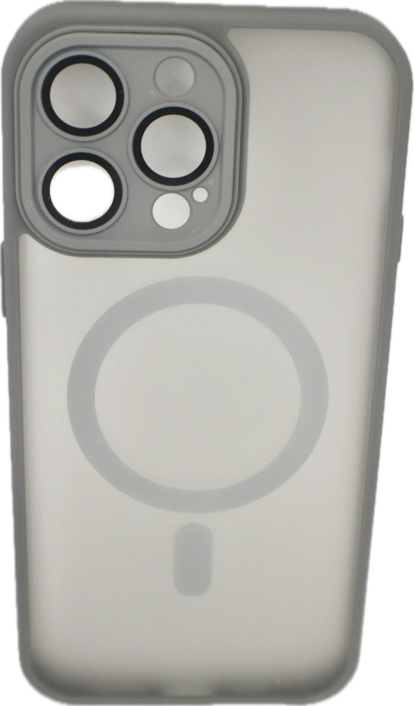 For Matte Armor Magnetic Wireless Charging Case For iPhone Shockproof Lens Protection Grey Matte