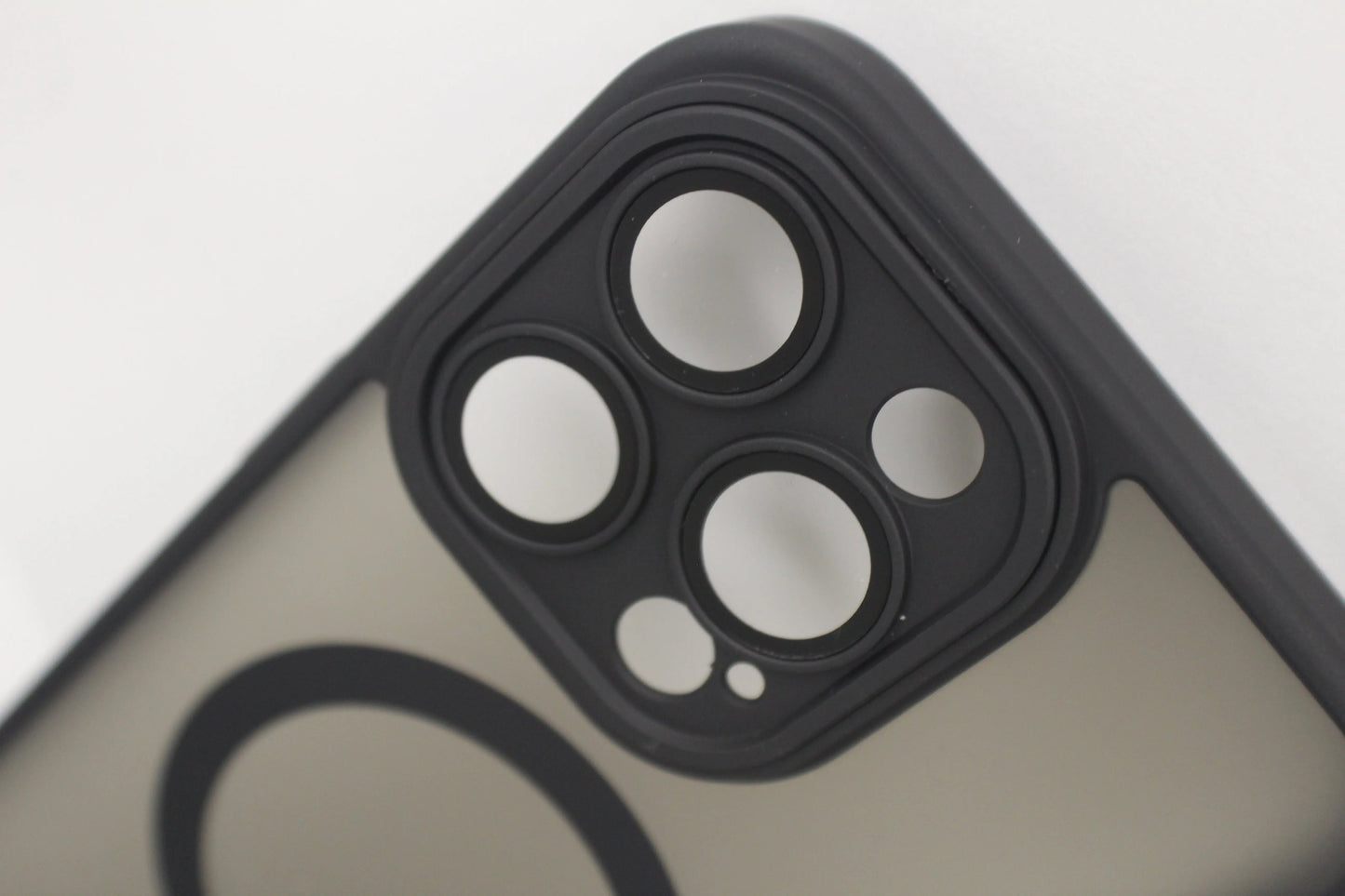 For Matte Wireless Charging Case For iPhone Shockproof Lens Protection Cover Matte Black