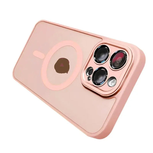 For Phone Matte Armor Magnetic For iPhone Matte Pink