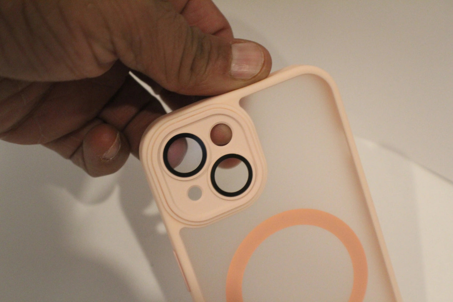 For Phone Matte Armor Magnetic For iPhone Matte Pink