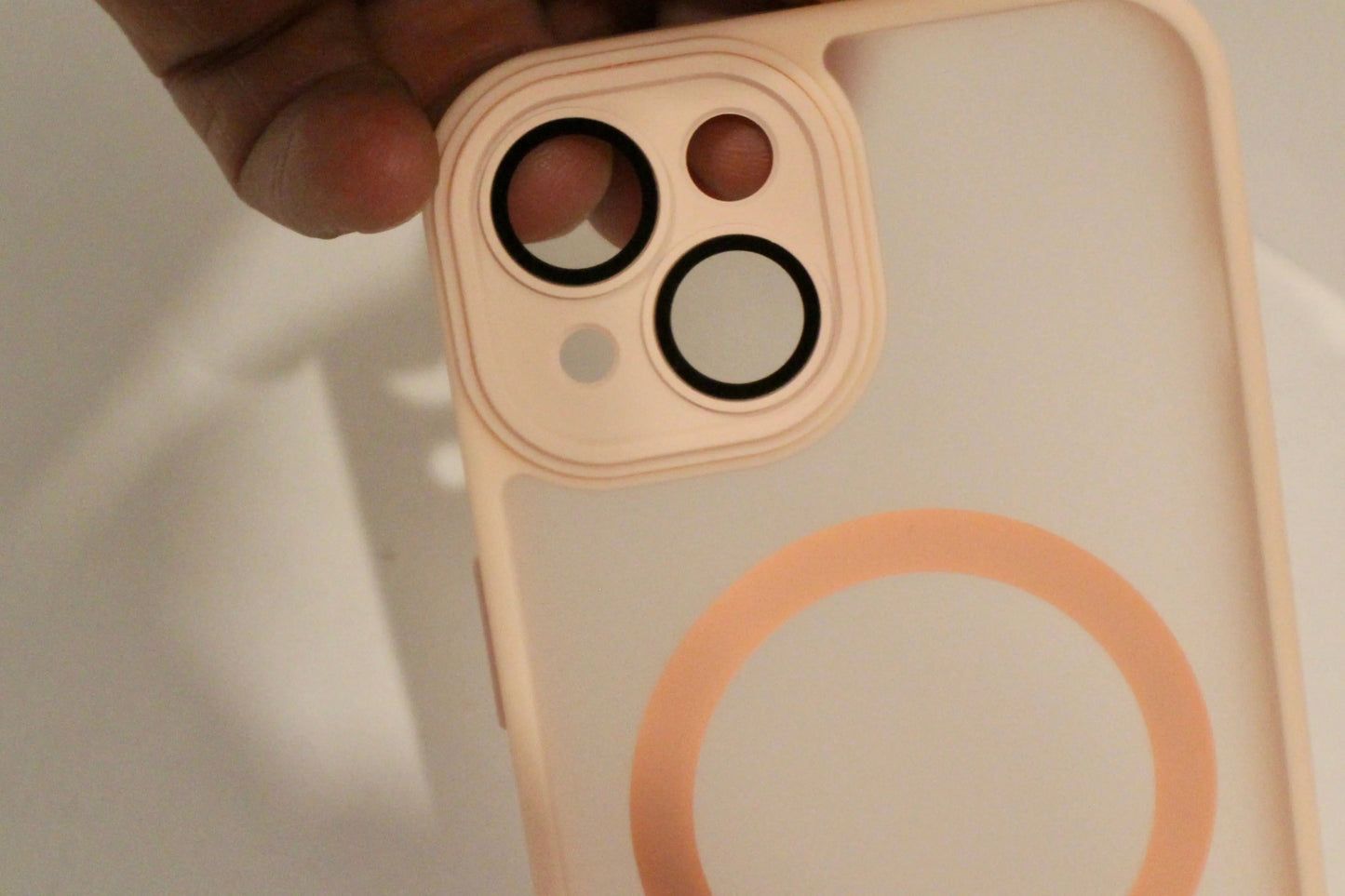 For Phone Matte Armor Magnetic For iPhone Matte Pink