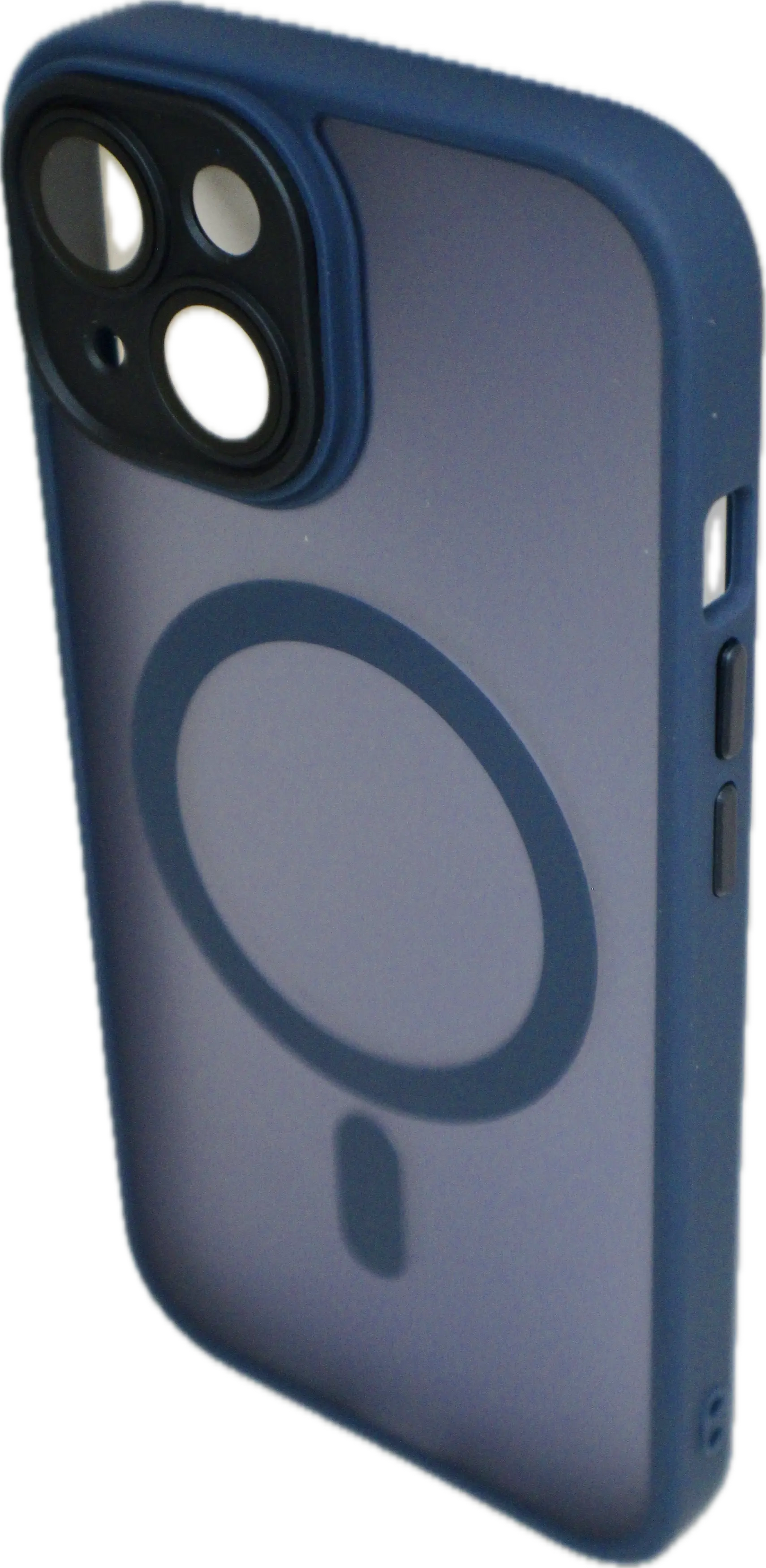 For Wireless Charging Case For iPhone Shockproof Lens Protection Cover Navy Blue