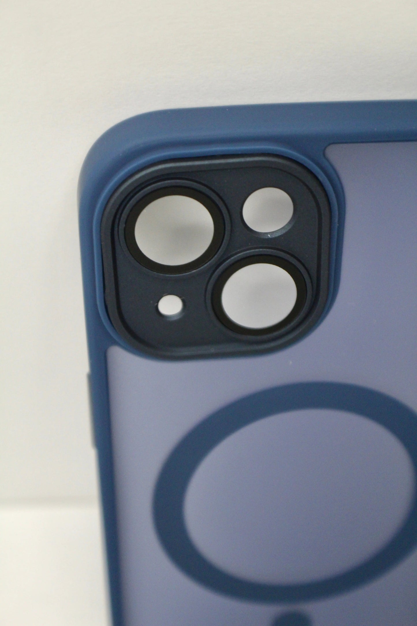 For Wireless Charging Case For iPhone Shockproof Lens Protection Cover Navy Blue