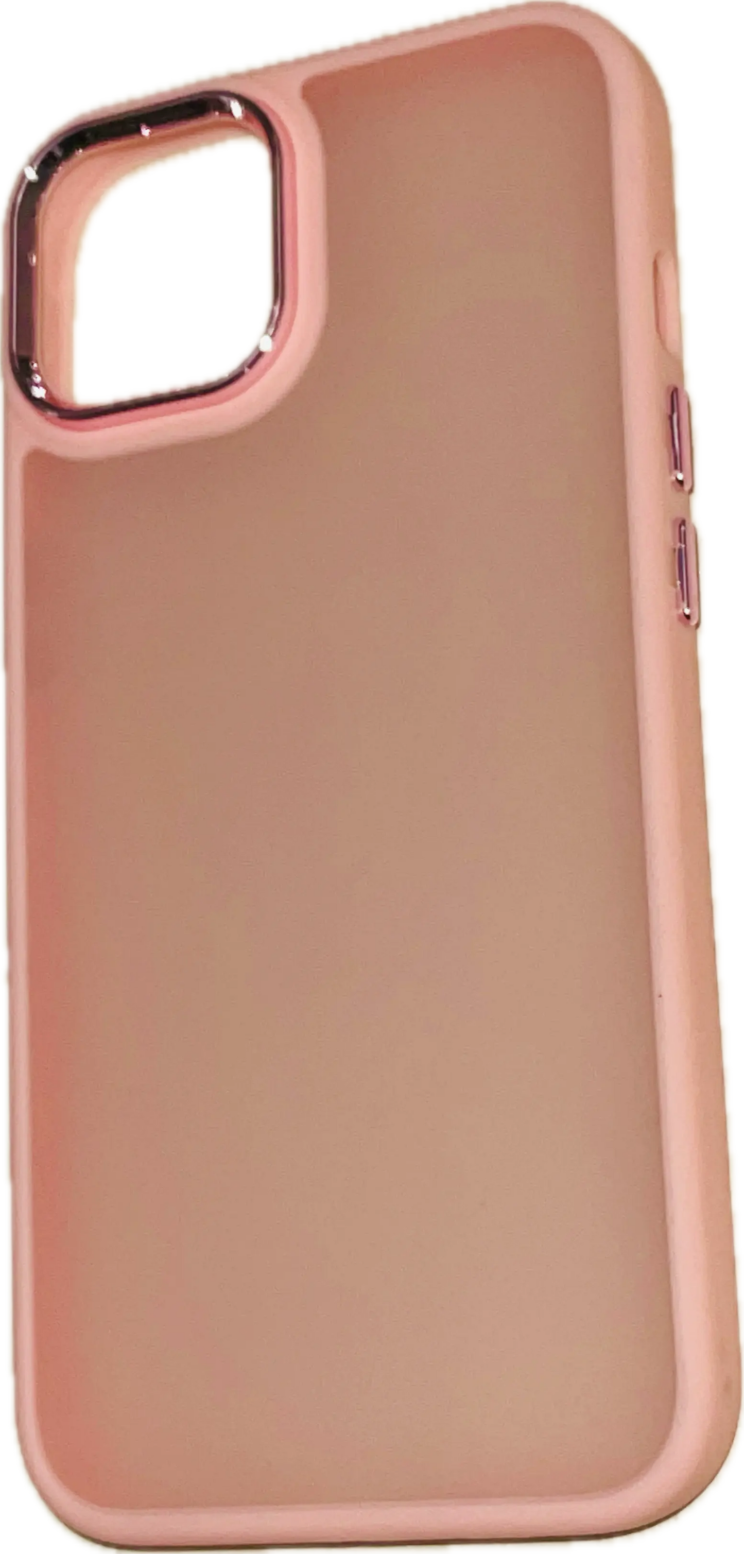 For iPhone 14 cases Matt Bumper Cases - Pink