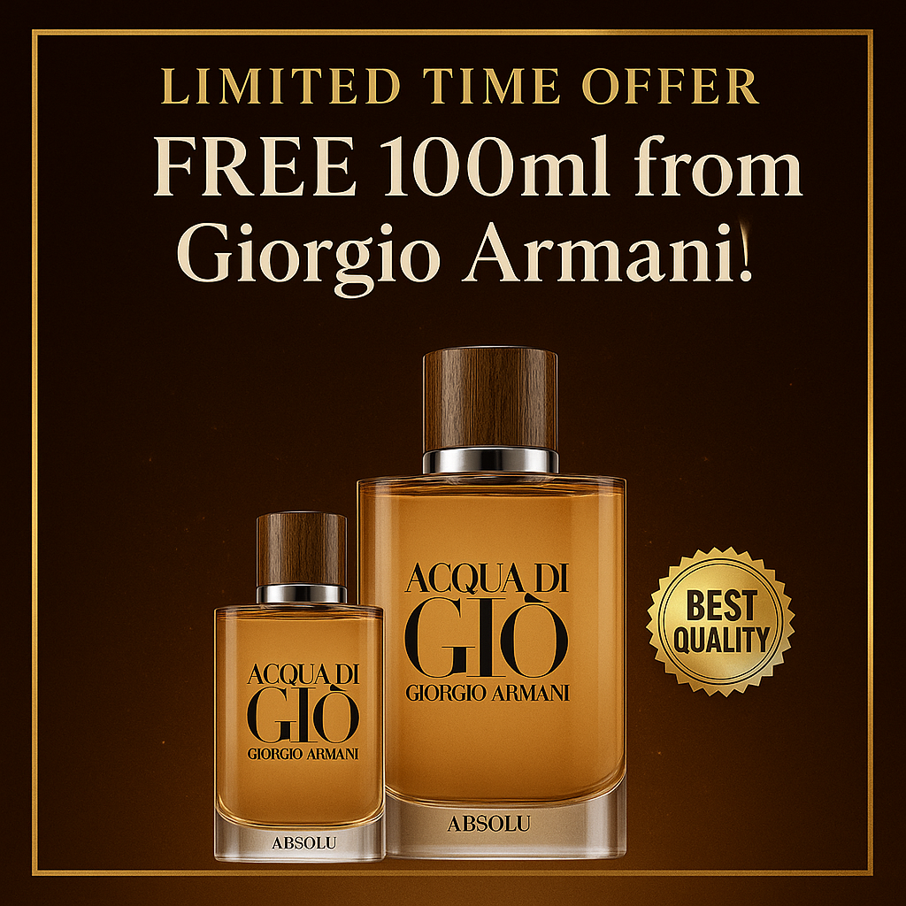 Free 100ml with Giorgio Armani Acqua Di Giò Absolu 125ml – Limited-Time Premium Offer