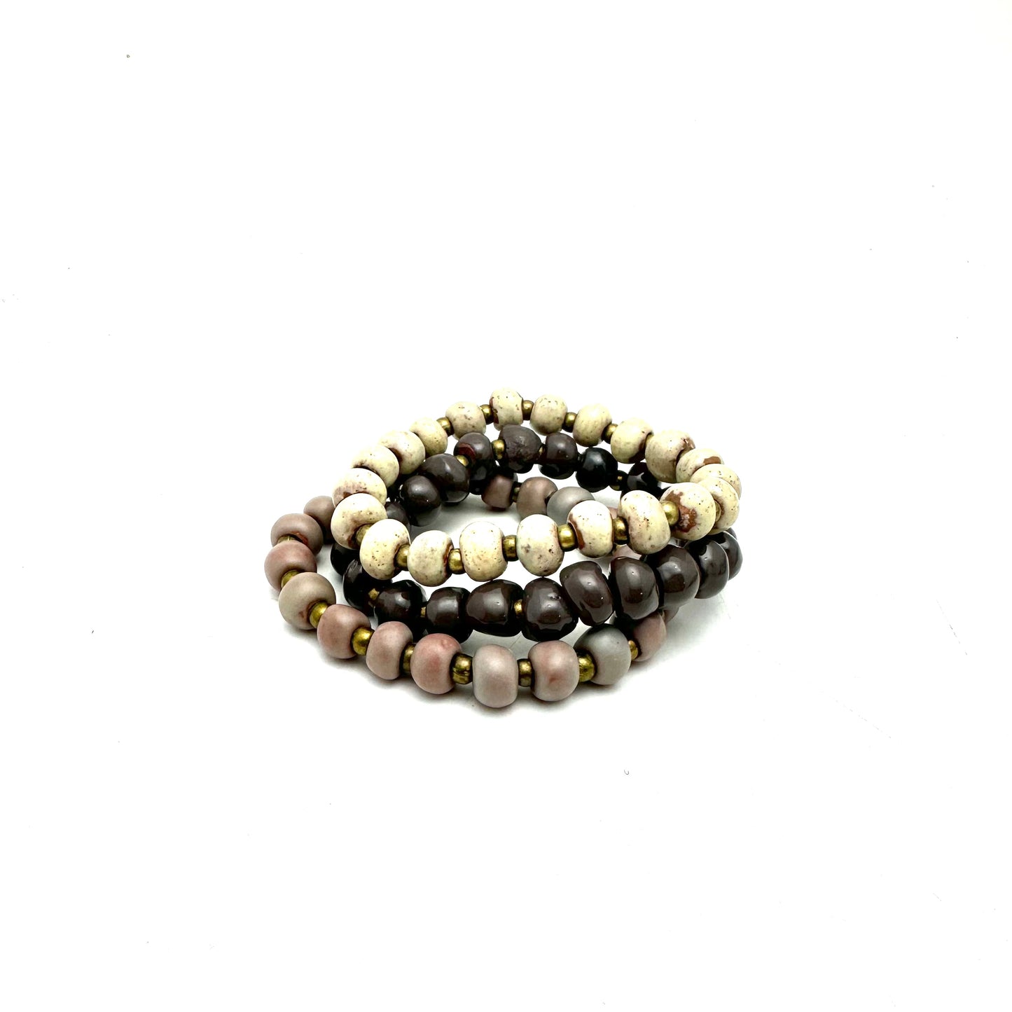 Sand and Stone Bracelet Stack