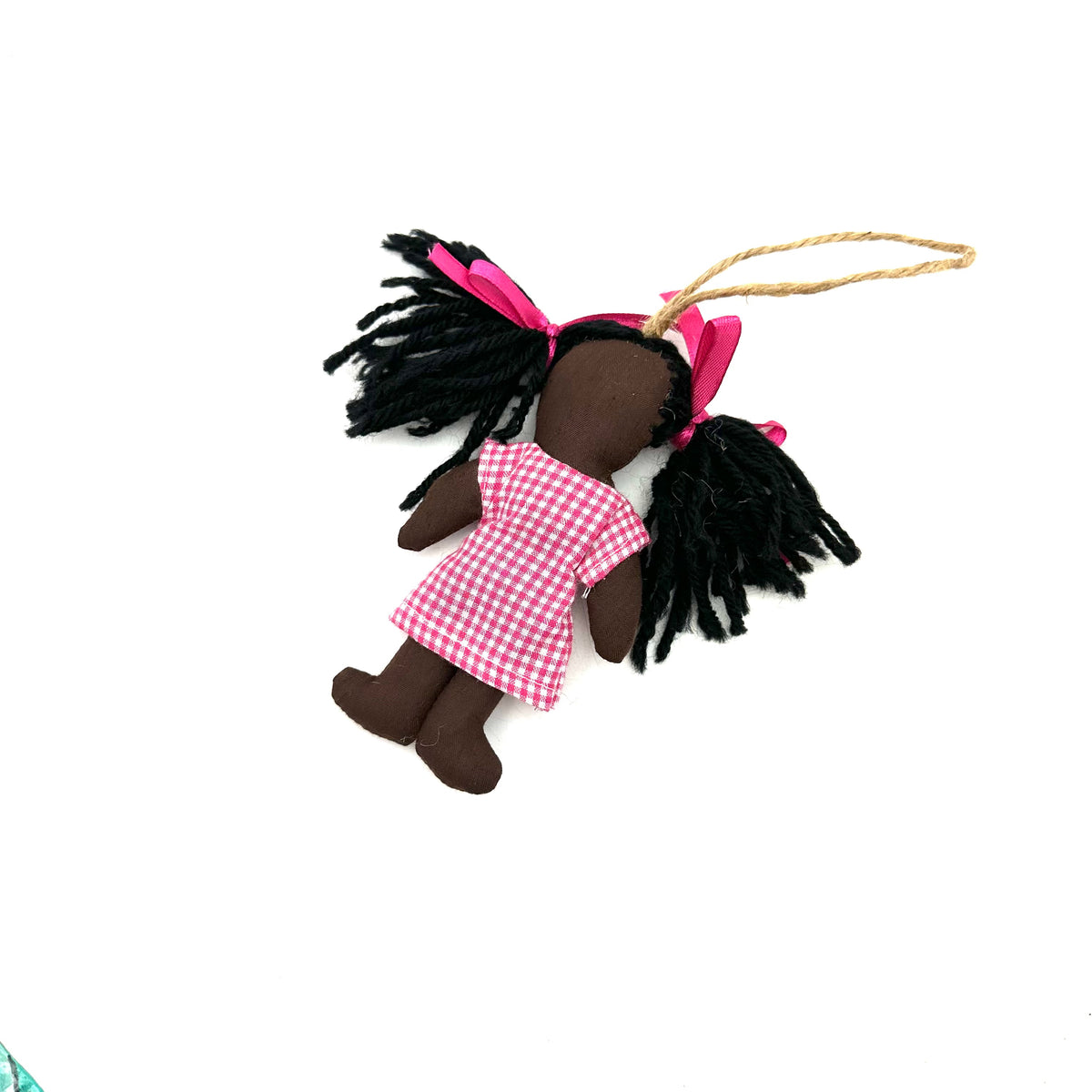 Doll Ornament- Pink Dress