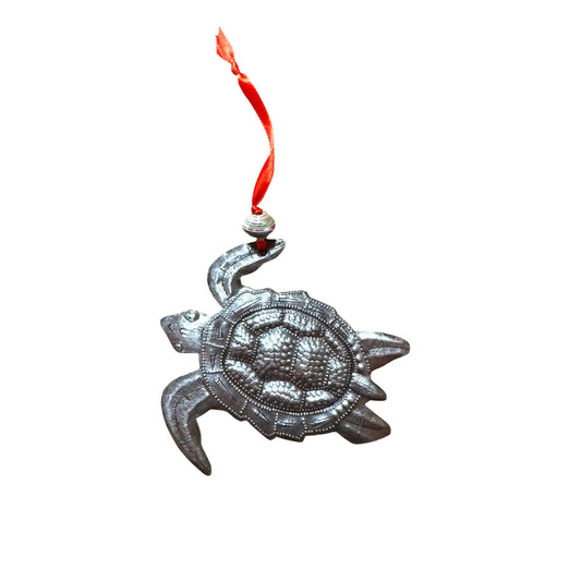 Steel Turtle Ornament